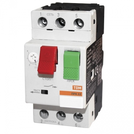 TDM ELECTRIC SQ0212-0003 Пускатель ПРК32-0,4 In=0,4A Ir=0,25-0,4A Ue 660В TDM
